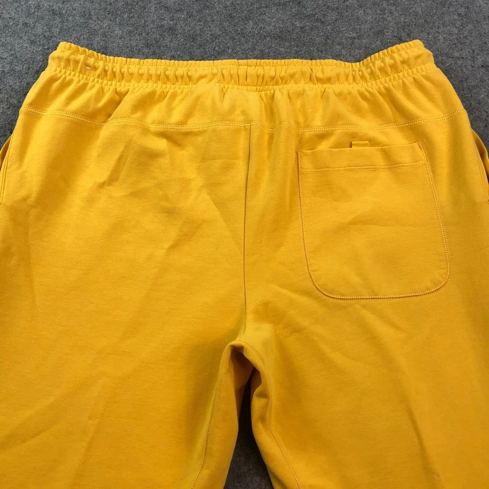 Nike Mens Jogger Sweatpants XXL Yellow Drawstring Gym Tapered Cotton Stretch